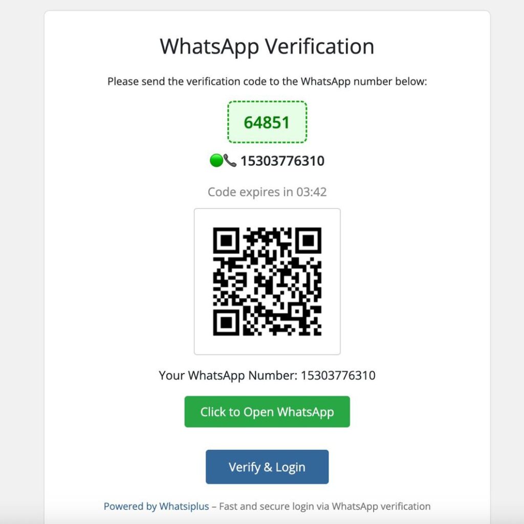ماژول لاگین از طریق واتساپ WHMCS (OTP معکوس)